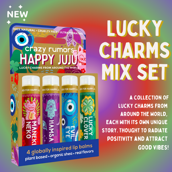 Happy Juju  - Lucky Charms Mix 4 pack Lip Balm Set
