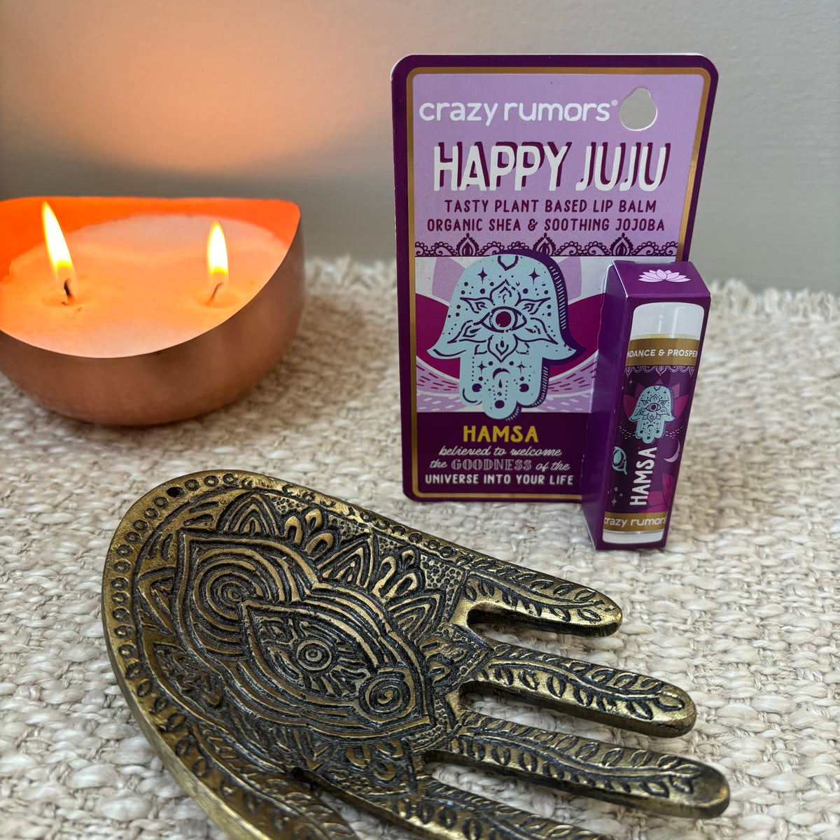 Hamsa Lip Balm: Happy Juju – Crazy Rumors