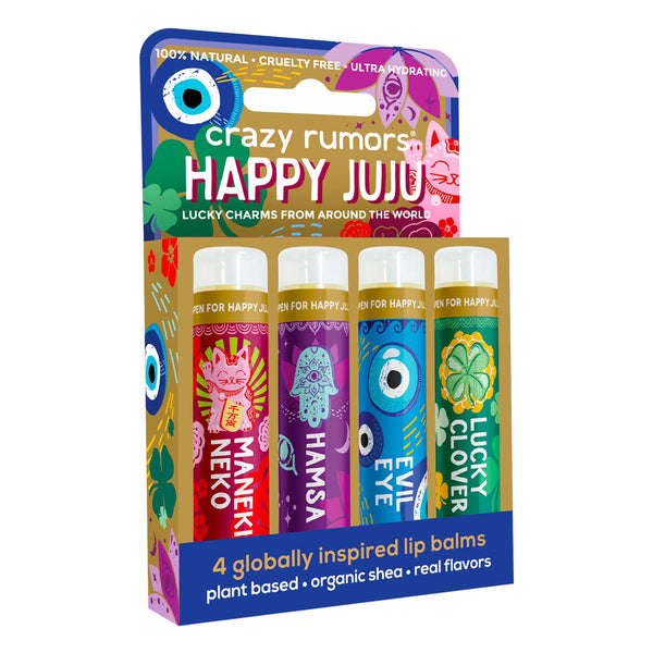 Happy Juju  - Lucky Charms Mix 4 pack Lip Balm Set