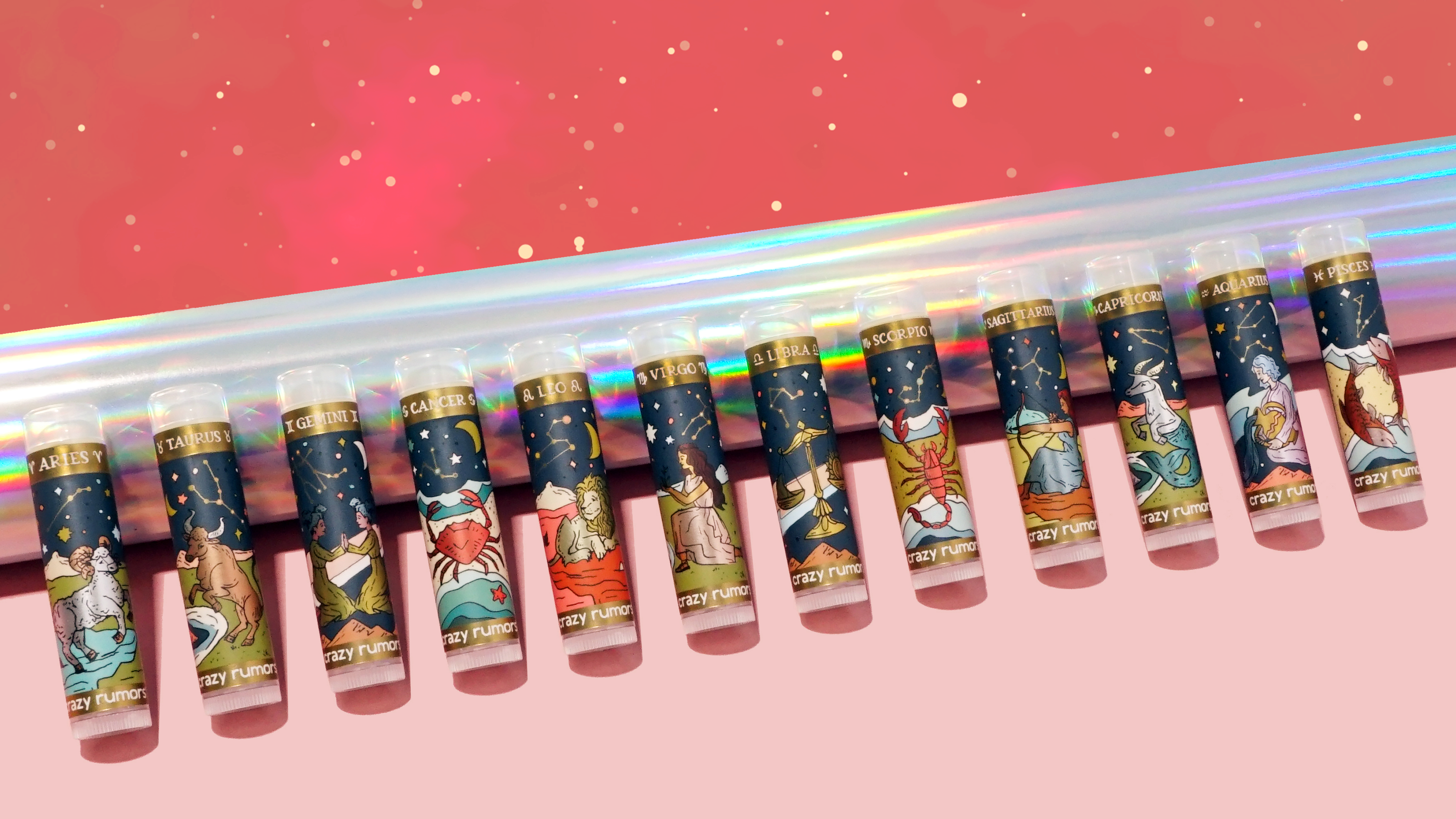 Crazy Rumors Zodiac Lip Balm – Leo Edition, 4,4 Ml, Mit Zitrus- & Gewürznoten, Feuchtigkeitsspendend
