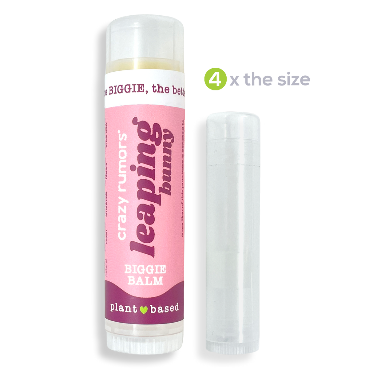 BIGGIE Leaping Bunny Lip Balm – Crazy Rumors