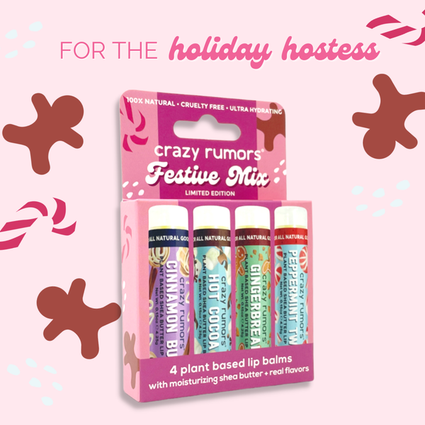 Festive Mix - 4 Pack Lip Balm Set