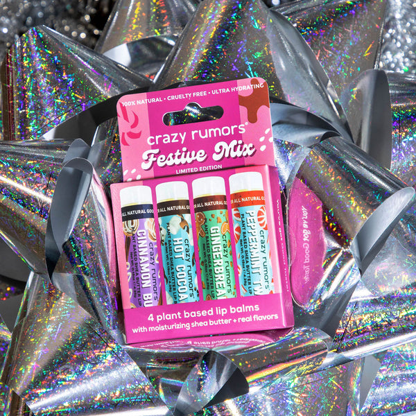 Festive Mix - 4 Pack Lip Balm Set – Crazy Rumors