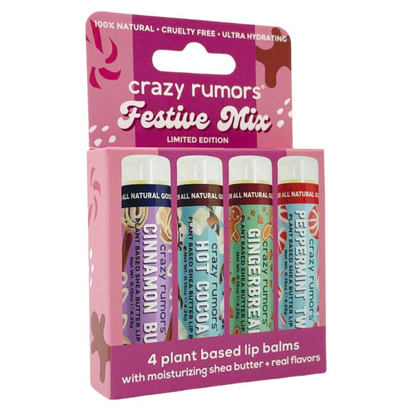 Festive Mix - 4 Pack Lip Balm Set