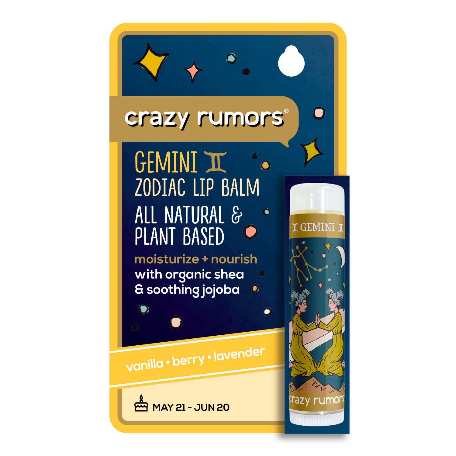 Gemini Zodiac Lip Balm – Crazy Rumors