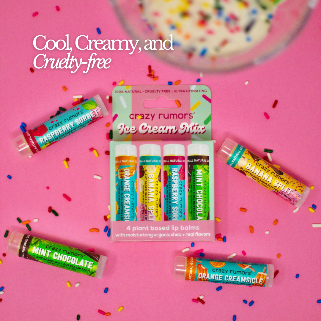 Ice Cream Mix - 4 Pack Lip Balm Set – Crazy Rumors